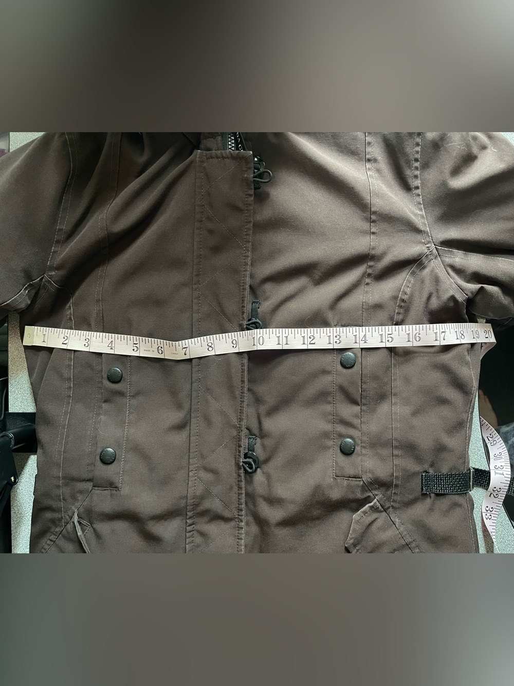 Canada Goose Kensington Brown Parka Fur-Trim Hood Size Small - Picture 11 of 15